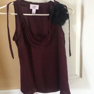 Silk sleeveless blouse